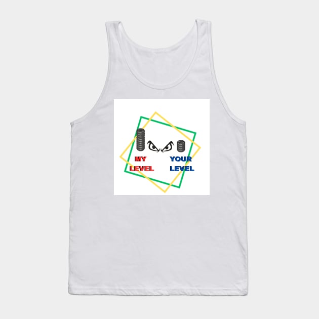 Gym level design Tank Top by Khanna_Creation